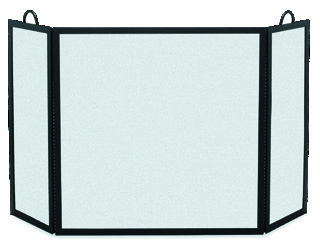 Freestanding decorative fireplace screen
